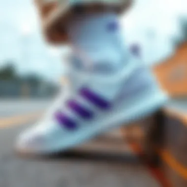 Magnificent Exploring the Aesthetic and Functionality of White and Purple Adidas