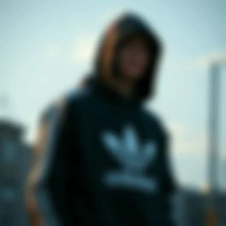 Streetwear Versatility with Adidas Hoodie Versatile streetwear outfit featuring Adidas hoodie