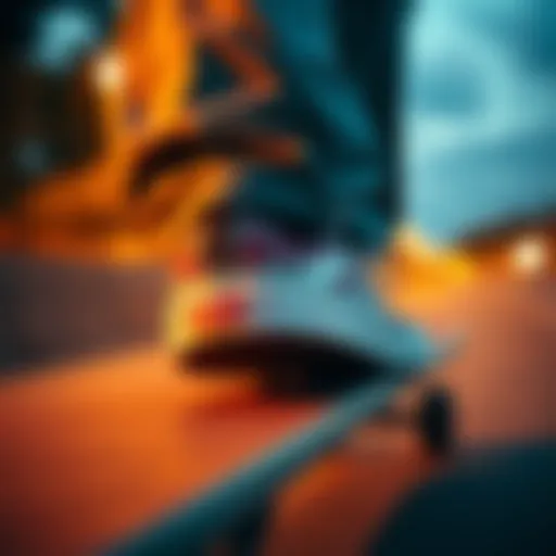 Classic Cloth Vans in Action Classic cloth vans in action on a skateboard