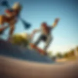 Andy Anderson performing a trick on his skateboard