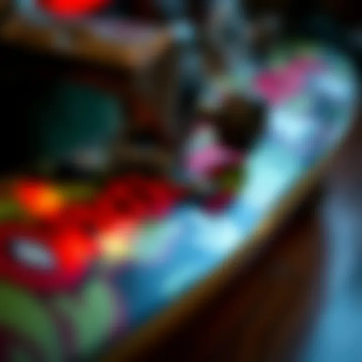 A detailed view of the craftsmanship on an Antihero skate deck