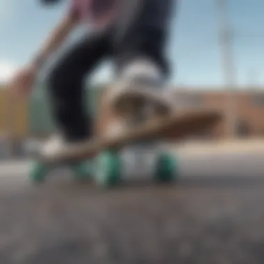Vibrant Beginner Skateboard Beginner skateboard with colorful deck and wheels