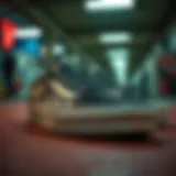 A close-up view of big Vans shoes showcasing their unique design and craftsmanship.