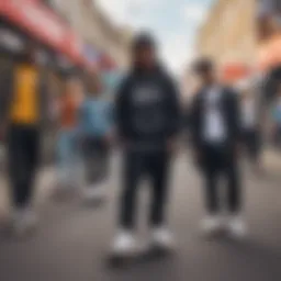 Vibrant street style reflecting cultural diversity