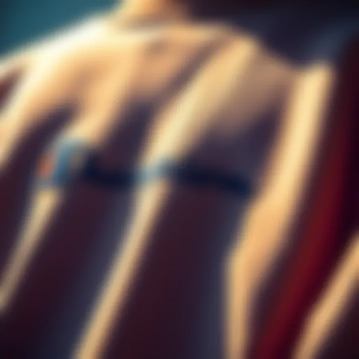 Fabric Texture of Champion Classic Sweatshirt Close-up of the Champion Classic Crew Neck Sweatshirt showcasing the fabric texture