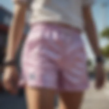 Champion Crinkle Nylon Shorts in Streetwear Fashion Fashionable pairing of Champion crinkle nylon shorts with contemporary streetwear styles