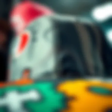 Intricate Snap Back Cap Design A close-up of a snap back cap emphasizing its intricate design and stitching