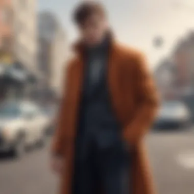 Chic Layering: Turtleneck and Overcoat Chic layering with a turtleneck and overcoat