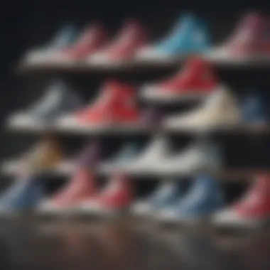 Diverse Styles of Converse Cons for Skaters An array of different Converse Cons colorways and styles available for skaters.
