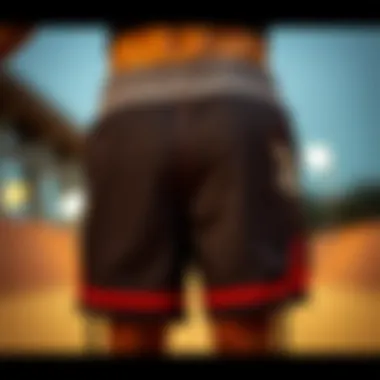 Comfortable and breathable athletic shorts for skating