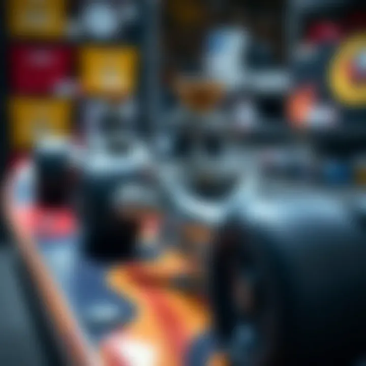 Detailed view of skateboard components like wheels and trucks
