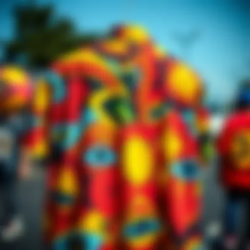 Vibrant Abstract Designs in Crazy Pattern Shirts Vibrant crazy pattern shirt showcasing abstract designs