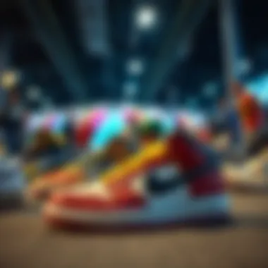 Community gathering showcasing collaboration in sneaker design