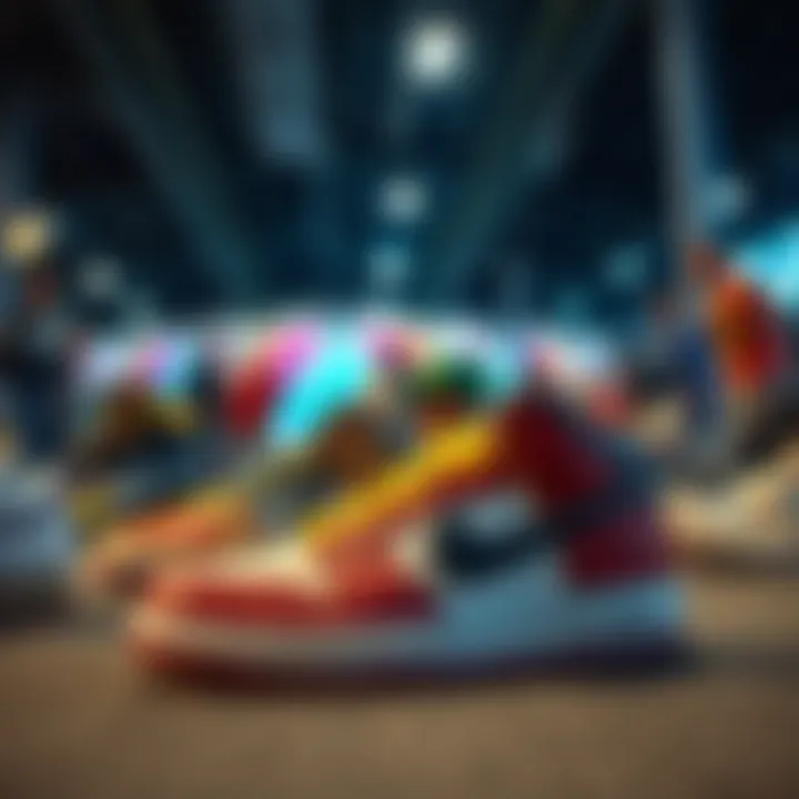 Community gathering showcasing collaboration in sneaker design