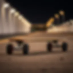 Showcasing the sleek design of a DB long board