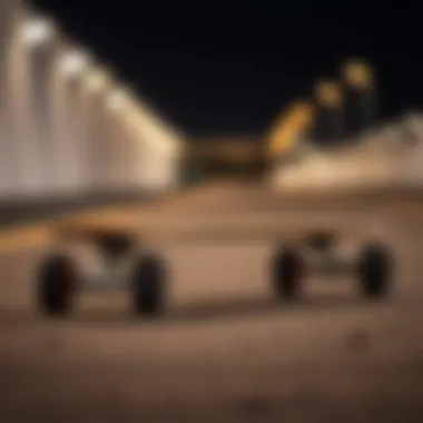 Showcasing the sleek design of a DB long board