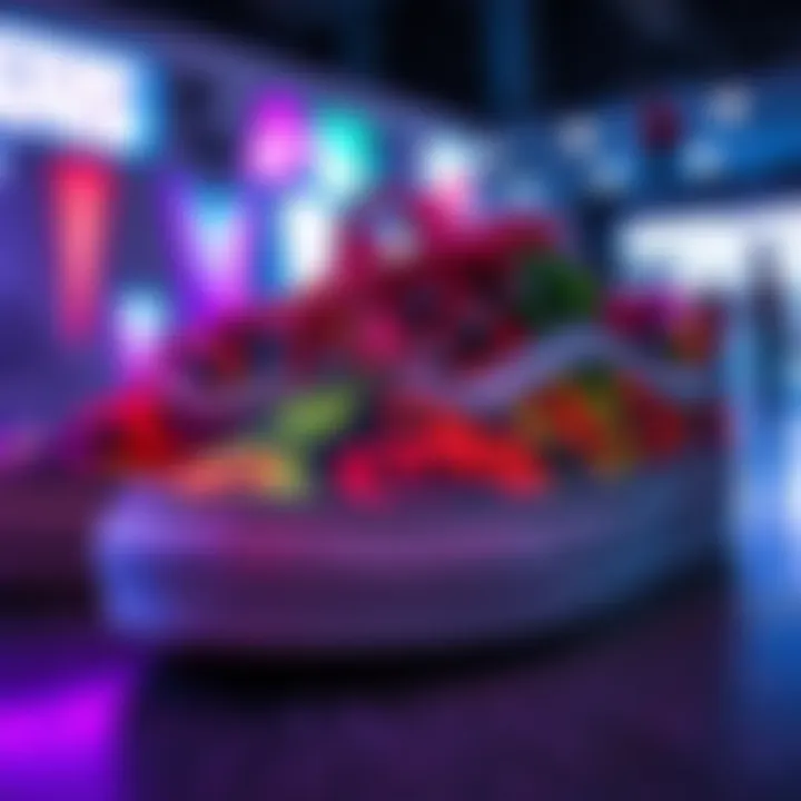 Unique Design Features of UV-Changing Vans A close-up of the unique design features of UV-changing vans