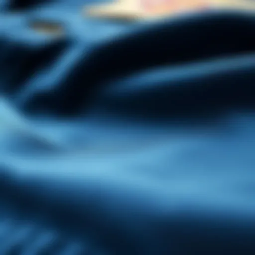 A stylish close-up of Dickies Slim Fit fabric showcasing its quality and texture.