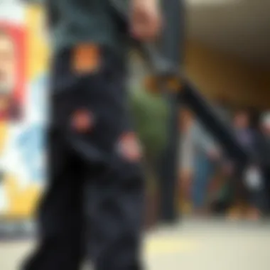 A collage representing the history and evolution of Dickies work pants over the years.