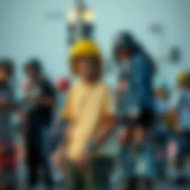 An inclusive skate community event with diverse skaters wearing affordable gear