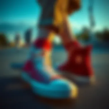 Influence of skate culture on contemporary dressy Converse styles