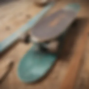 Materials Used in Drop Down Longboard Decks A longboard deck placed next to various materials used in its construction, highlighting their properties.