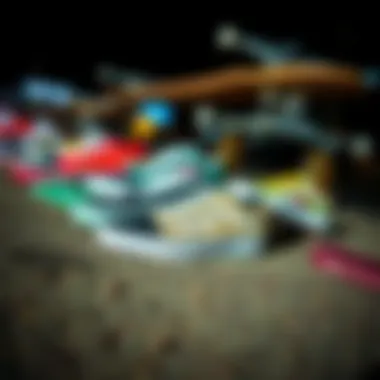 Artistic representation of the evolution of Vans designs