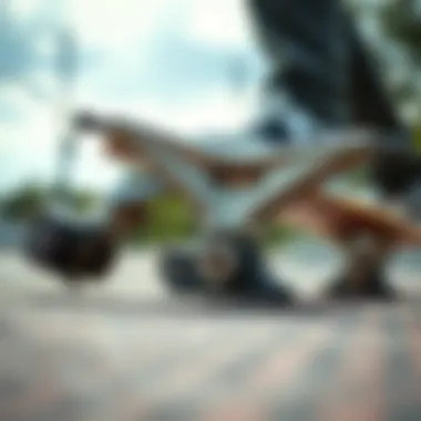 Close-up of Ace Trucks 44 performance on various skate surfaces