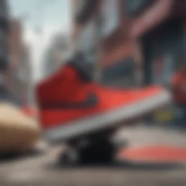 Historical Moments in Nike Skate Culture Historical collage featuring iconic moments in Nike skate culture