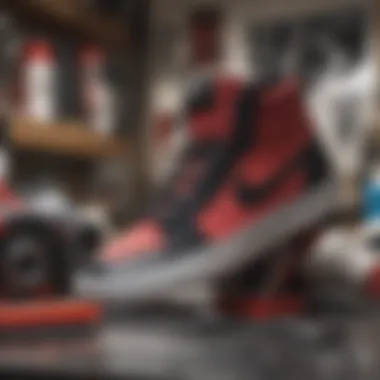 Essential Sneaker Care Tips Stylized image of sneaker care tools and tips for maintenance