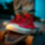 Classic Converse Chuck Taylor sneakers on a skateboard