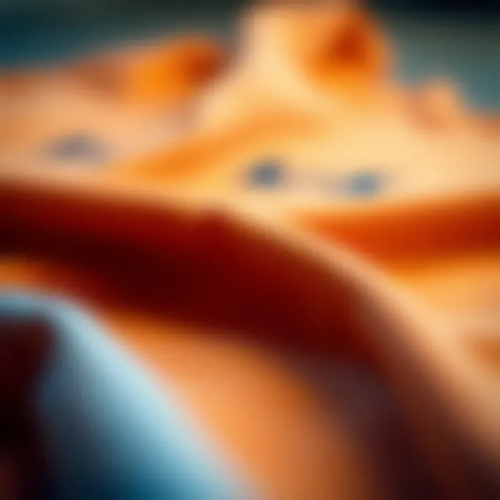 Detail of high-quality fabric for t-shirts