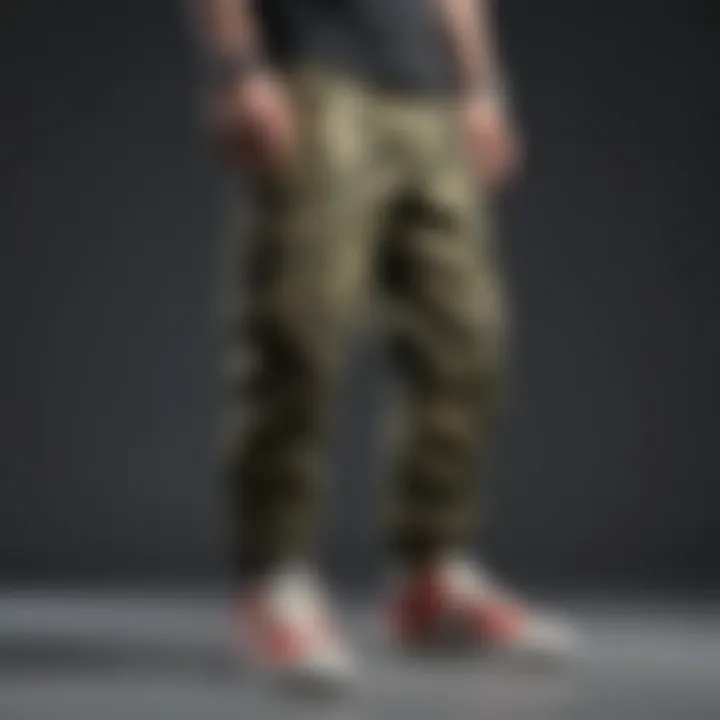 Different styling options for baggy camo pants