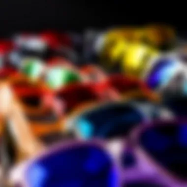 A variety of affordable sunglasses in different colors