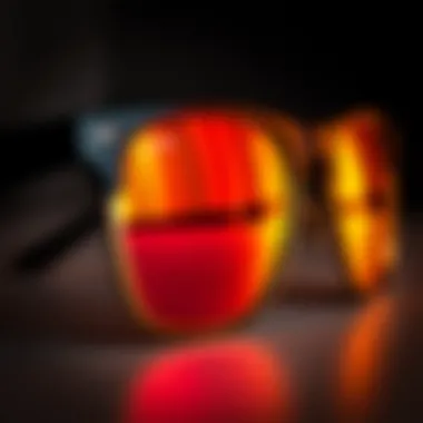 Close-up of sunglasses highlighting quality craftsmanship