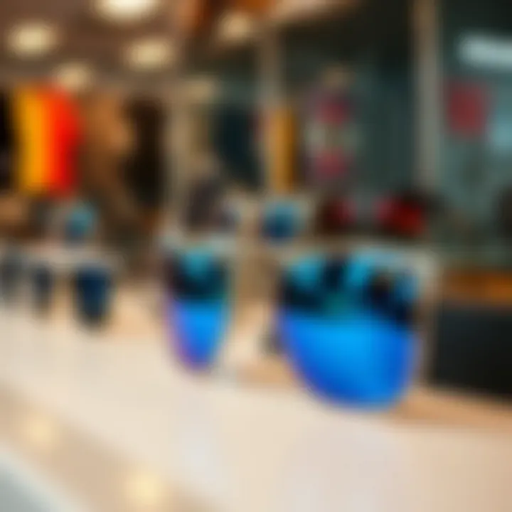 Stylish sunglasses displayed on a clean surface