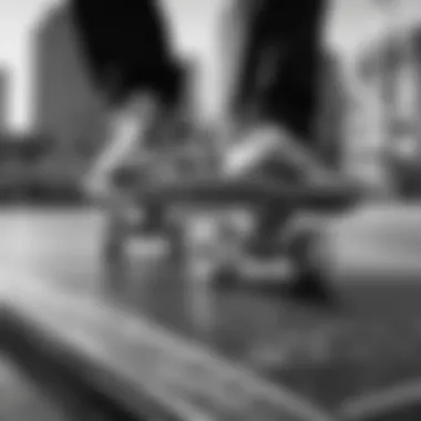 Artistic Black and White Deck Design Artistic black and white skateboard deck showcasing unique design elements