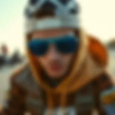 Styling Tips with Blue Flash Aviators and Streetwear Fashionable pairing of blue flash aviators with streetwear