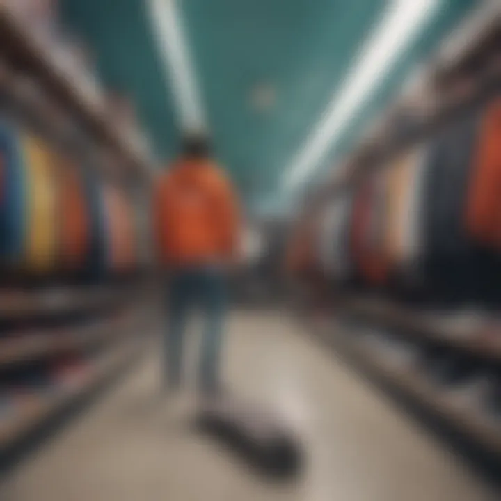 A colorful display of clothing in one of Brixton's key retailers