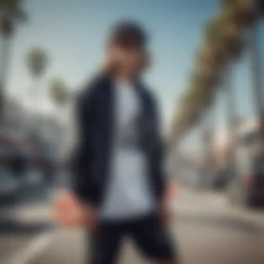 Streetwear Inspired by Surf Culture A stylish streetwear outfit inspired by surf culture