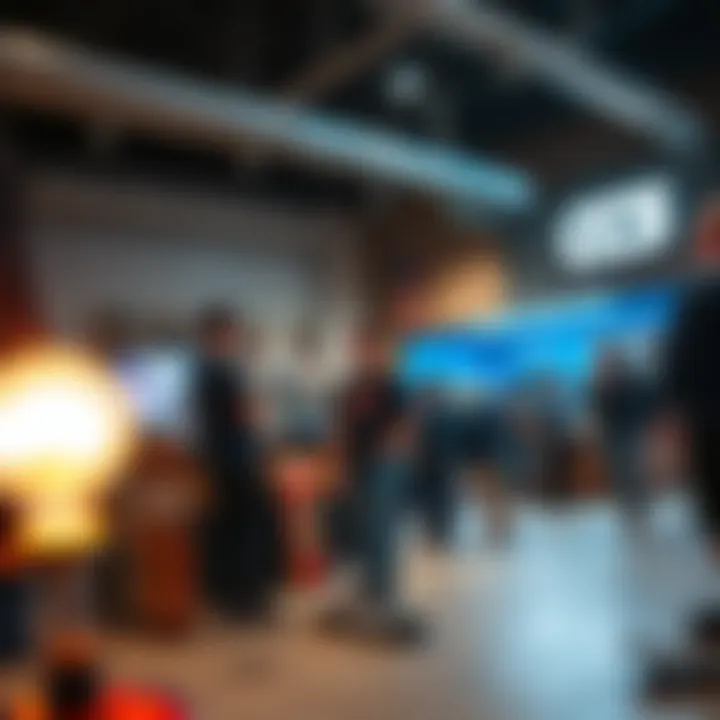 A community event at CCS Skate Shop with skaters enjoying the scene