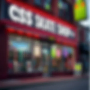 Exterior view of CCS Skate Shop showcasing its vibrant storefront