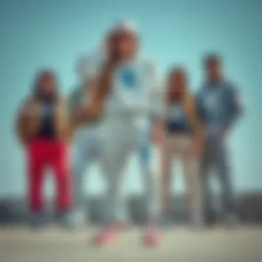 A stylish arrangement showing Champion thin sweatpants paired with skateboarding gear, highlighting its versatility.