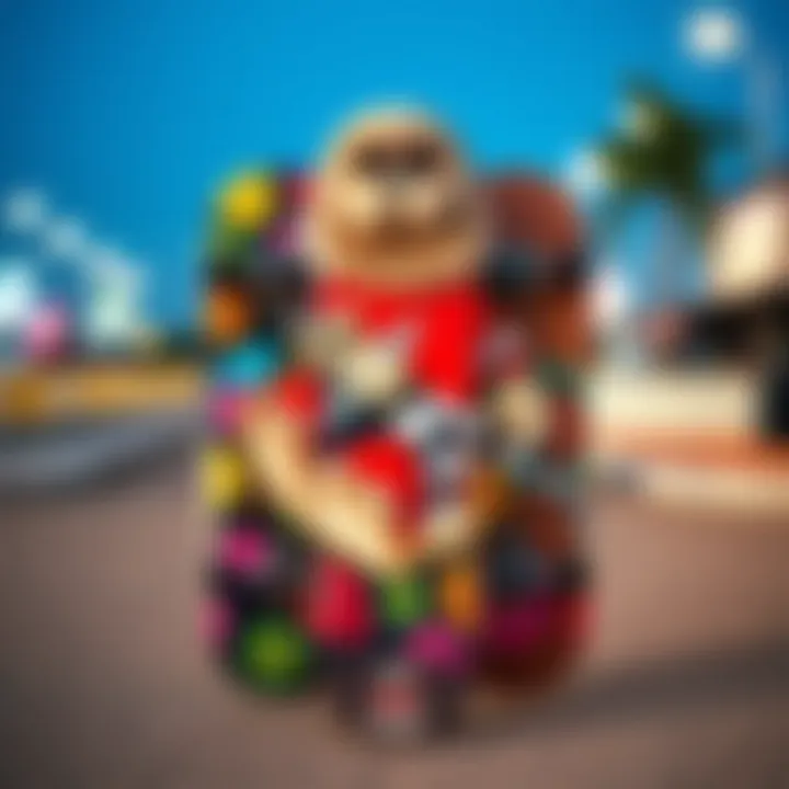 Diverse skateboard deck designs showcasing unique artwork