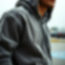 Stylish corduroy hoodie showcasing versatile design