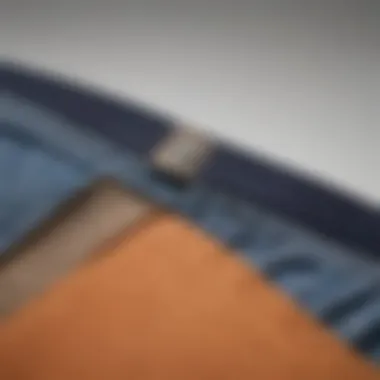 Detail of the functional pockets in Dickies skating pants