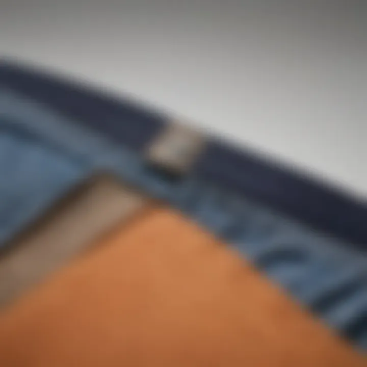 Detail of the functional pockets in Dickies skating pants