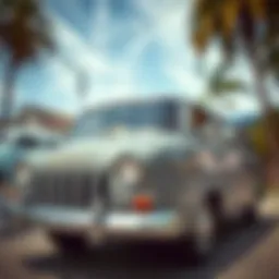 Close-up of grey half cabs showcasing unique design features