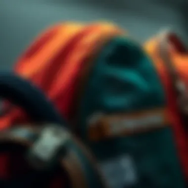 Close-up of Herschel Supply Co accessories showcasing their unique design details