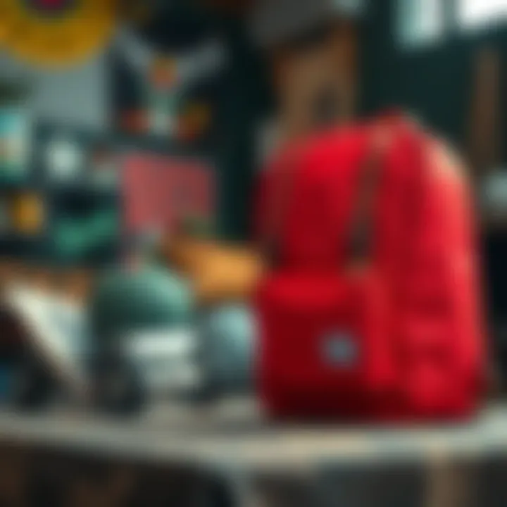 An innovative Herschel Supply Co product displayed in a creative lifestyle setup